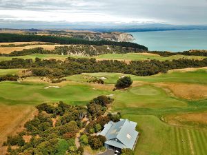 Cape Kidnappers 9th Aerial Side